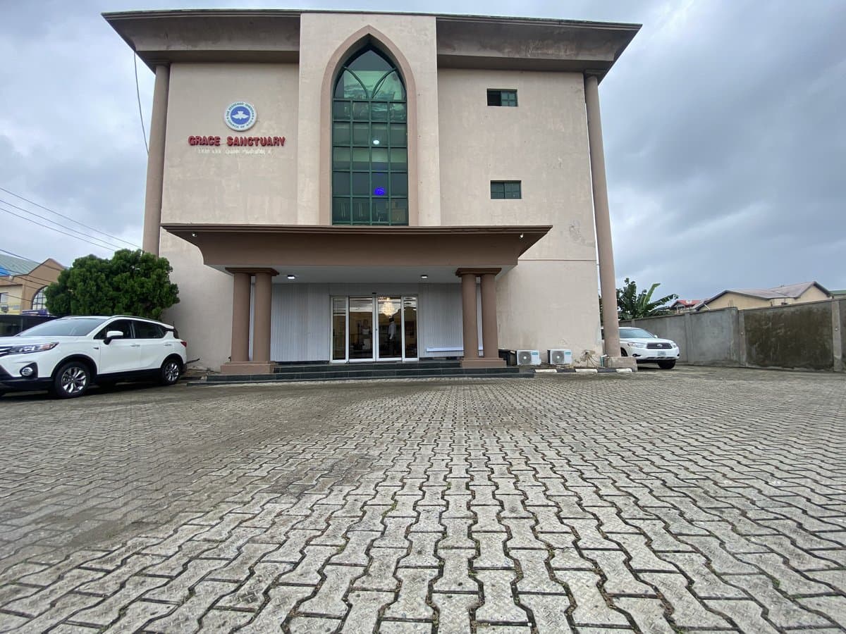 Warm welcome at the entrance of RCCG Grace Sanctuary